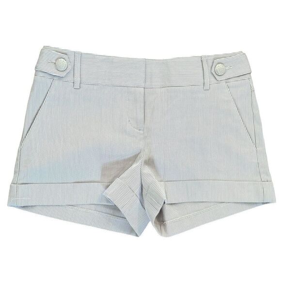 Express Blue White Striped Seersucker Chino 2” Inseam Shorts. 0. NEW. - Picture 1 of 9